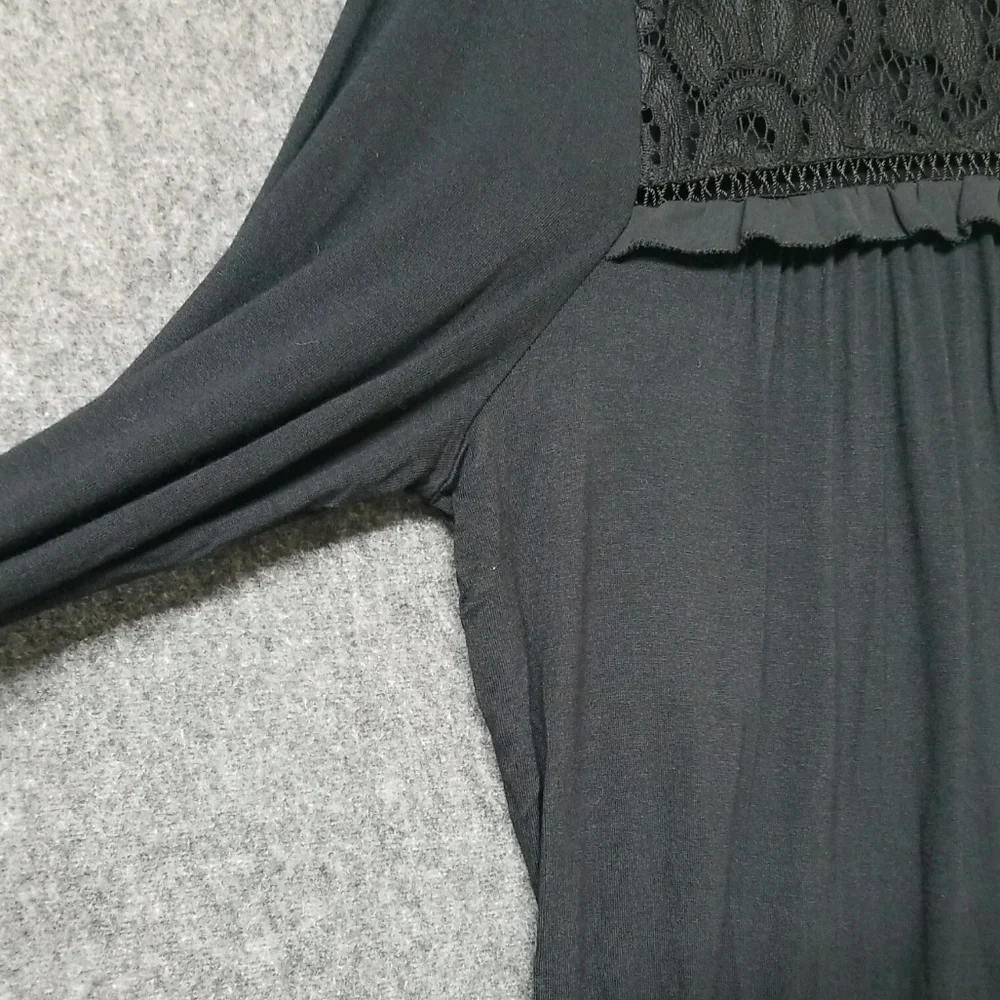 Women's Dressy Black Top Long Sleeve GNW Womens Size XL